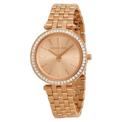 michael kors darci glitz watch rose gold|More.